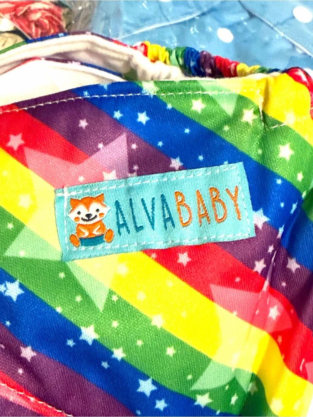 Alva Baby Set of 9 Colorful Assorted Kids Cloth Diaper Covers with Diapers NWOT